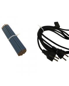 Faschette bianche auto-stringenti in nylon BIANCO, MISURE 100X2,5MM