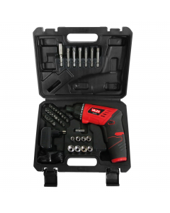 Caratteristiche: Reversibilità per avvitamento e svitamento. Portainserti magnetico con attacco esagonale. Blocco rotazione punta per uso come cacciavite manuale. Impugnatura morbida e girevole.
Tensione: 3,6V
n° batterie 1
tempo ricarica: 1-3ora
giri/min
