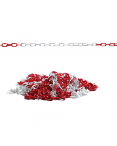 Catena in materiale plastico. Lunghezza 25mt. Dimensione maglia catena 40x22x5mm. Compatibile con colonna cod. 102035