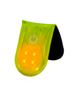 Luce di sicurezza magnetica dotata di 4 lampade a led con 2 funzioni (luce fissa o a intermittenza), in materiale riflettente 3M. Resistente agli spruzzi di acqua. Batteria sostituibile (CR2032 O CR2016) non inclusa. Certificazione CE. Conformità alle nor