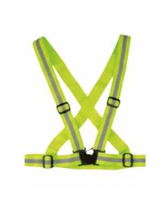Bretelle ad alta visibilità con strisce riflettenti. Fibbie di sicurezza in plastica. Regolabile sia in altezza che larghezza. Colore giallo fluo. Tessuto poliestere.
Certificazione CE. Conformità alle norme EN13356:2001.