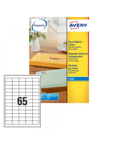 Etichetta adesiva permanente in carta bianca da 135gr. Formato 38,1 x 21,2mm per stampa inkjet. Confezione da 25fogli nel formato A4.